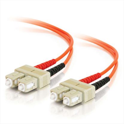 C2G 2m SC/SC TAA Duplex 62.5/125 µm fiber optic cable 78.7" (2 m) Orange1