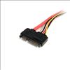 StarTech.com SATA22PEXT SATA cable 13.8" (0.35 m) SATA 22-pin SATA 7-pin + 15-pin Red3