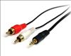 StarTech.com 0.92m, 3.5mm/2xRCA, M/M audio cable 36.2" (0.92 m) Black1