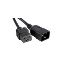 Picture of Unirise PWCD-C19C20-20A-08F-BLK power cable Black 94.5" (2.4 m) C19 coupler C20 coupler