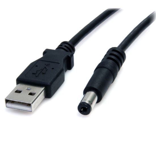 StarTech.com USB2TYPEM2M power cable Black 78.7" (2 m) USB Barrel type M1