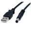 Picture of StarTech.com USB2TYPEM2M power cable Black 78.7" (2 m) USB Barrel type M