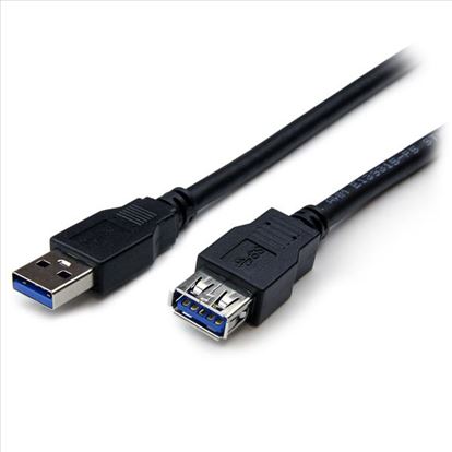 StarTech.com USB3SEXT6BK USB cable 70.9" (1.8 m) USB 3.2 Gen 1 (3.1 Gen 1) USB A Black1