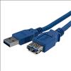 StarTech.com USB3SEXT1M USB cable 39.4" (1 m) USB 3.2 Gen 1 (3.1 Gen 1) USB A Blue1