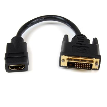 StarTech.com HDDVIFM8IN video cable adapter 7.99" (0.203 m) HDMI Type A (Standard) DVI-D Black1