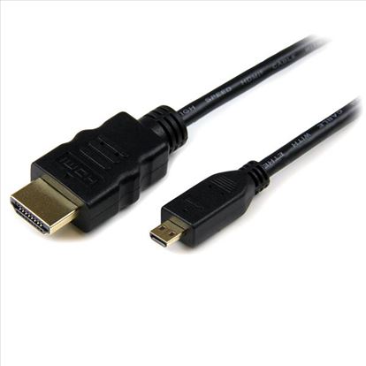 StarTech.com 3m HDMI/HDMI Micro HDMI cable 118.1" (3 m) HDMI Type A (Standard) HDMI Type D (Micro) Black1