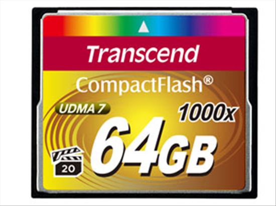 Transcend CompactFlash Card 1000x 64GB MLC1
