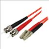 StarTech.com 50FIBLCST5 fiber optic cable 196.9" (5 m) LC ST OM2 Red1