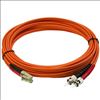 StarTech.com 50FIBLCST5 fiber optic cable 196.9" (5 m) LC ST OM2 Red2