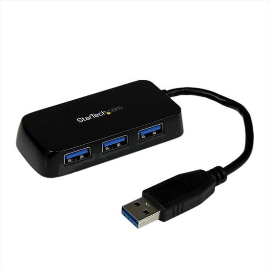 StarTech.com ST4300MINU3B interface hub USB 3.2 Gen 1 (3.1 Gen 1) Type-A 5000 Mbit/s Black1