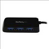 StarTech.com ST4300MINU3B interface hub USB 3.2 Gen 1 (3.1 Gen 1) Type-A 5000 Mbit/s Black2