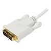 StarTech.com MDP2DVIMM6W video cable adapter 70.9" (1.8 m) mini DisplayPort DVI-D White2