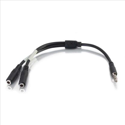 C2G 3.5mm - 2 x 3.5mm m/f audio cable Black1