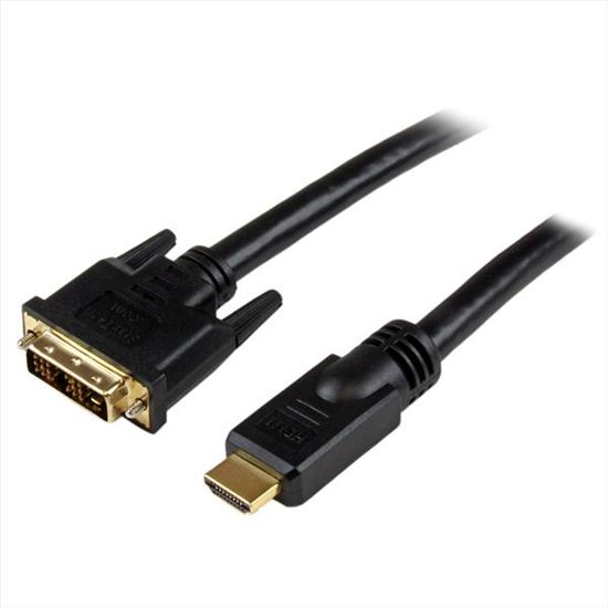 StarTech.com HDDVIMM25 video cable adapter 299.2" (7.6 m) HDMI DVI-D Black1