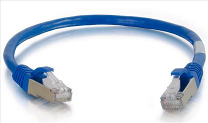 C2G 1ft. Cat6a RJ-45 networking cable Blue 11.8" (0.3 m) S/FTP (S-STP)1