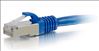 C2G 1ft. Cat6a RJ-45 networking cable Blue 11.8" (0.3 m) S/FTP (S-STP)2