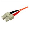 StarTech.com 50FIBPSCSC3 fiber optic cable 118.1" (3 m) SC OM2 Orange2