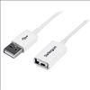 StarTech.com USBEXTPAA1MW USB cable 39.4" (1 m) USB 2.0 USB A White1