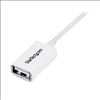 StarTech.com USBEXTPAA1MW USB cable 39.4" (1 m) USB 2.0 USB A White3