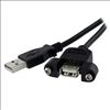 StarTech.com USBPNLAFAM3 USB cable 35.4" (0.9 m) USB 2.0 USB A Black1