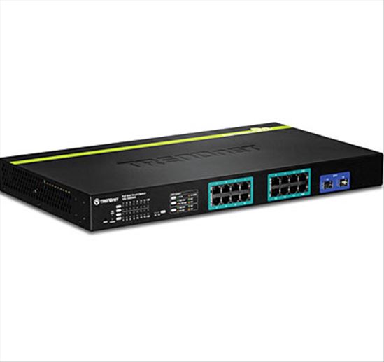 Trendnet TPE-1620WS network switch Managed L2 Gigabit Ethernet (10/100/1000) Power over Ethernet (PoE) 1U Black1