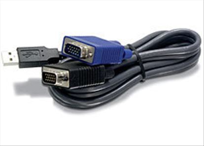 Trendnet 1.8m USB/VGA KVM cable Black 70.9" (1.8 m)1