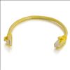 C2G 6" Cat5e networking cable Yellow 5.91" (0.15 m) U/UTP (UTP)1