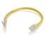 Picture of C2G 6" Cat6 networking cable Yellow 5.91" (0.15 m) U/UTP (UTP)