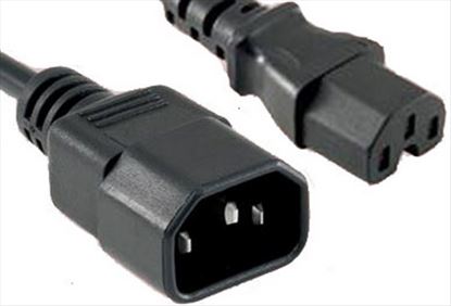 Unirise PWCD-C14C15-15A-10F-BLK power cable Black 118.1" (3 m) C14 coupler C15 coupler1