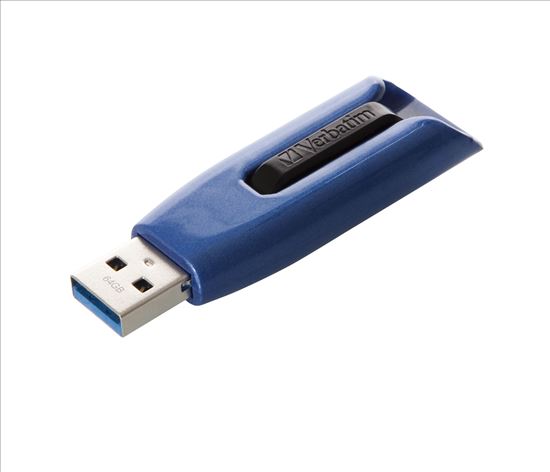 Verbatim Store 'n' Go V3 Max USB flash drive 64 GB USB Type-A 3.2 Gen 1 (3.1 Gen 1) Blue1