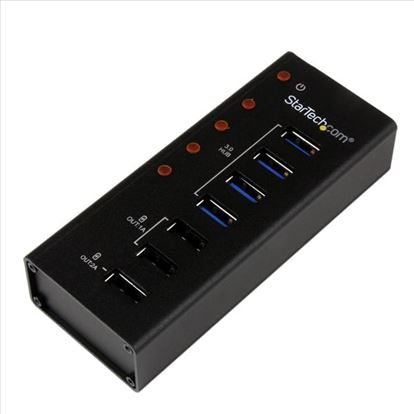 StarTech.com ST4300U3C3 interface hub USB 3.2 Gen 1 (3.1 Gen 1) Type-B 5000 Mbit/s Black1