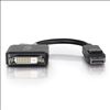 C2G 54321 video cable adapter 7.87" (0.2 m) DisplayPort DVI-D Black1