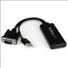 StarTech.com VGA2HDU video cable adapter Black1