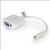 C2G 54316 video cable adapter 7.87" (0.2 m) Mini DisplayPort VGA White1