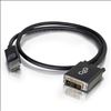 C2G 54329 video cable adapter 72" (1.83 m) DisplayPort DVI-D Black2