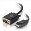 C2G 54332 video cable adapter 72" (1.83 m) DisplayPort VGA (D-Sub) Black1