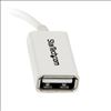 StarTech.com UUSBOTGW USB cable 5" (0.127 m) USB 2.0 Micro-USB B USB A White3