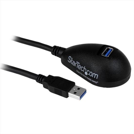 StarTech.com USB3SEXT5DKB USB cable 59.1" (1.5 m) USB 3.2 Gen 1 (3.1 Gen 1) USB A Black1