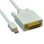 Unirise MDPDVI-10F-MM video cable adapter 118.1" (3 m) Mini DisplayPort DVI-D White1