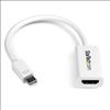 StarTech.com MDP2HD4KSW video cable adapter 5.91" (0.15 m) Mini DisplayPort HDMI White1