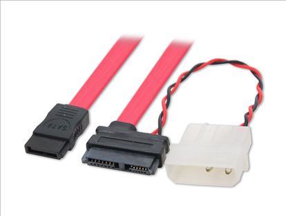SYBA SATA - mSATA - Molex SATA cable SATA 7-pin SATA 7-pin + Molex (4-pin) Black, Red, White1