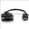 C2G 41352 video cable adapter 8" (0.203 m) HDMI DVI-D Black1