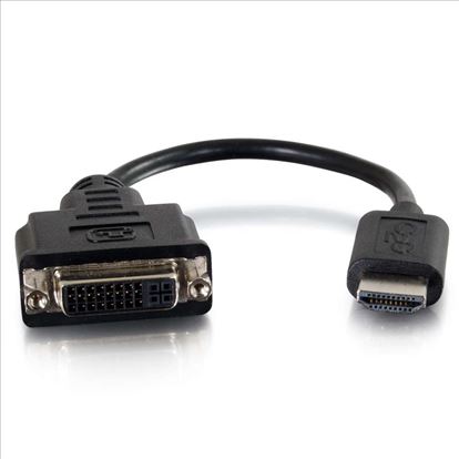 C2G 41352 video cable adapter 8" (0.203 m) HDMI DVI-D Black1