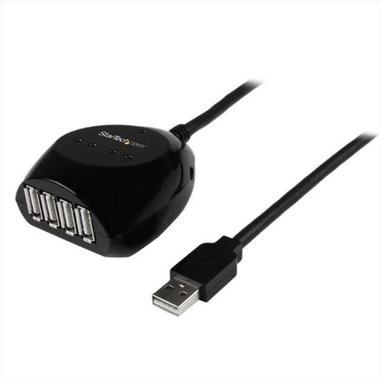 StarTech.com USB2EXT4P15M interface hub 480 Mbit/s Black1