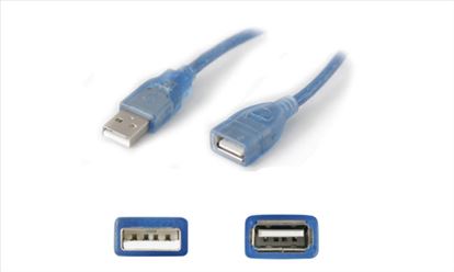 AddOn Networks 1.8m M/F USB 2.0 USB cable 70.9" (1.8 m) USB A Blue1