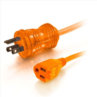 C2G 48074 power cable Orange 300" (7.62 m) NEMA 5-15P NEMA 5-15R1