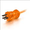 C2G 48074 power cable Orange 300" (7.62 m) NEMA 5-15P NEMA 5-15R3