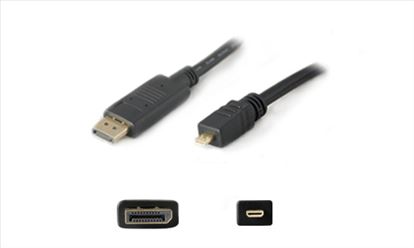 AddOn Networks HDMI to microHDMI, m/m, 1.8m HDMI cable 70.9" (1.8 m) HDMI Type A (Standard) HDMI Type D (Micro) Black1