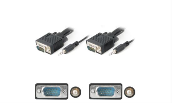 AddOn Networks 15ft VGA + 3.5mm 181.1" (4.6 m) VGA (D-Sub) + 3.5mm Black1