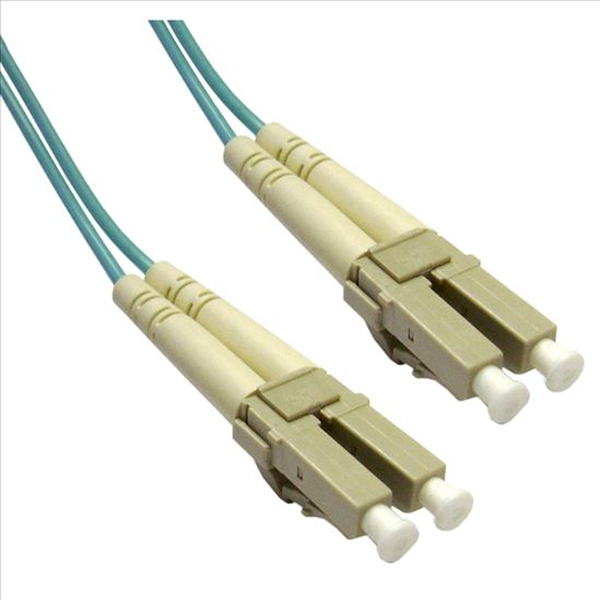 AddOn Networks LC - LC, LOMM, OM4, 15m fiber optic cable 590.6" (15 m) OFC Turquoise1